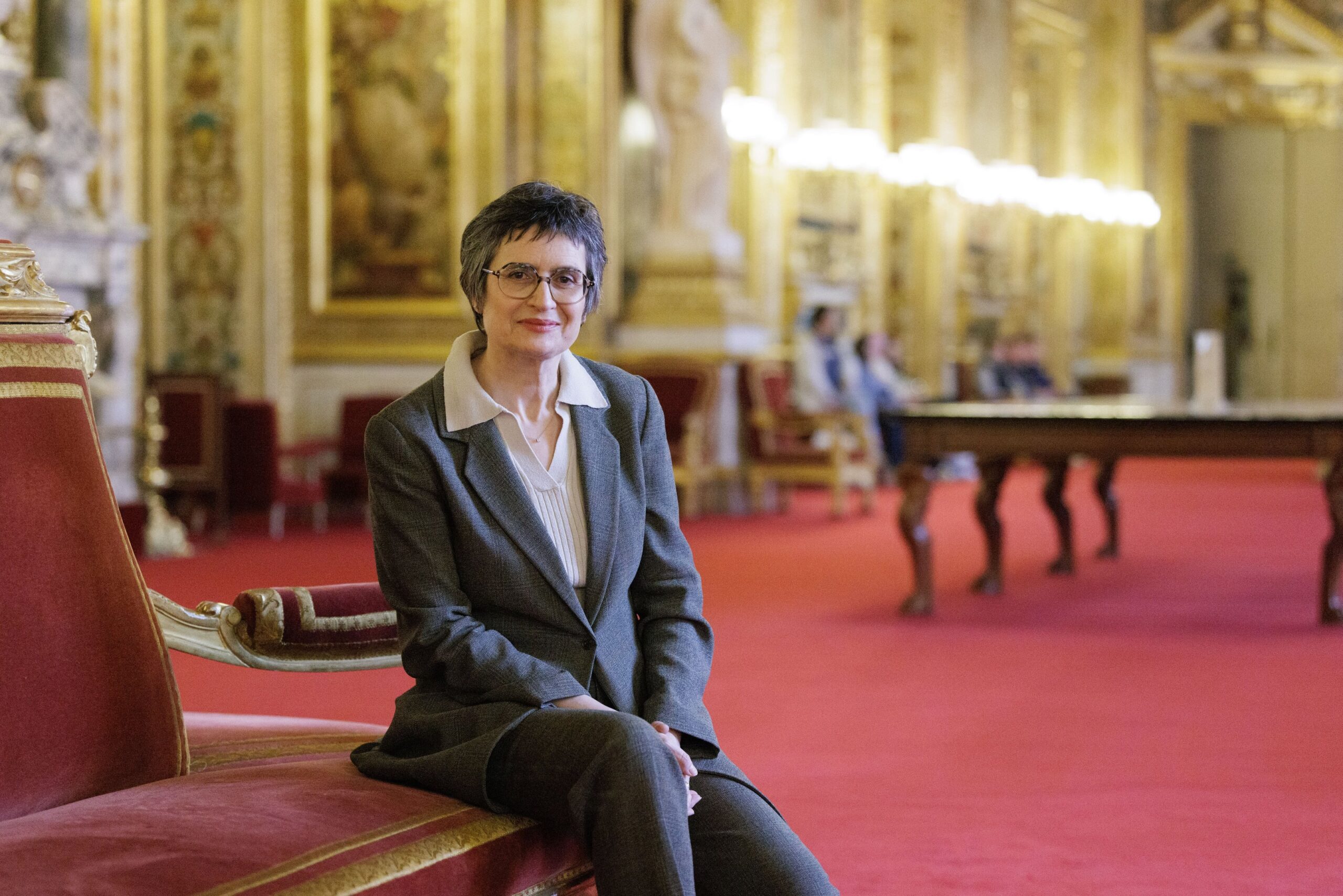 Ghislaine Senée en salle des conférences